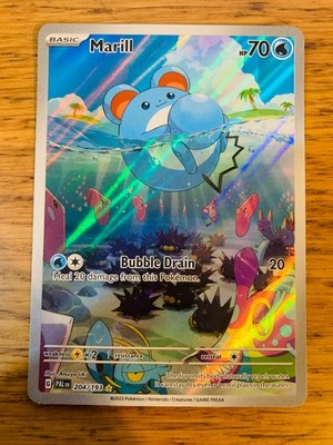 NEAR MINT! Marill (204/193) Paldea Evolved Illustration Rare Pokemon Karte!