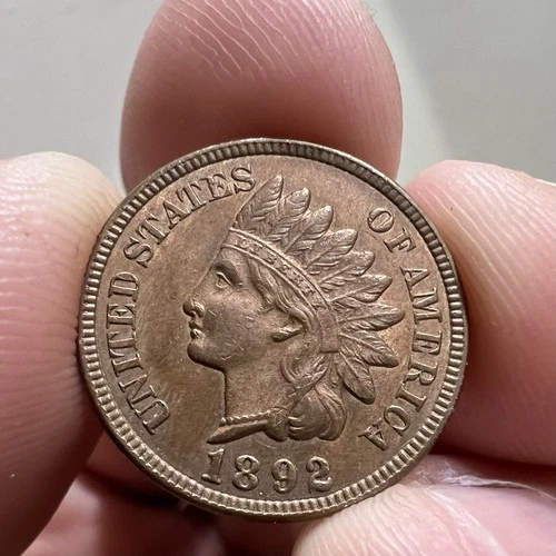 1892 Indian Head Cent uncirculated Highly Lustrous Strong Strike SEE PICTURES