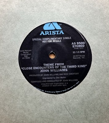 John Williams / Close Encounters Of The Third Kind / PROMO 33 1/3 / 1977