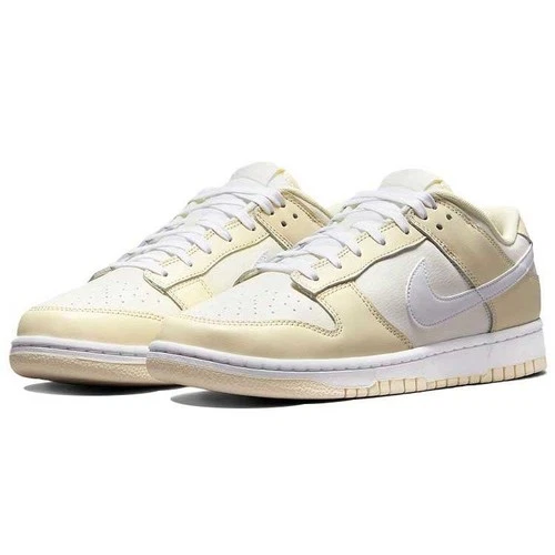 Neu! NIKE DUNK LOW RETRO, coconut milk/white sail, gelb, Gr. 48,5