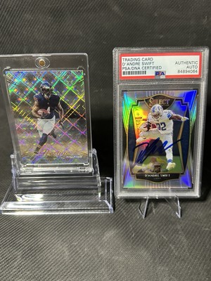 2020 Panini Select Rookie D Andre Swift #151 RAINBOW FOIL /  AUTO PSA AUTHENTIC