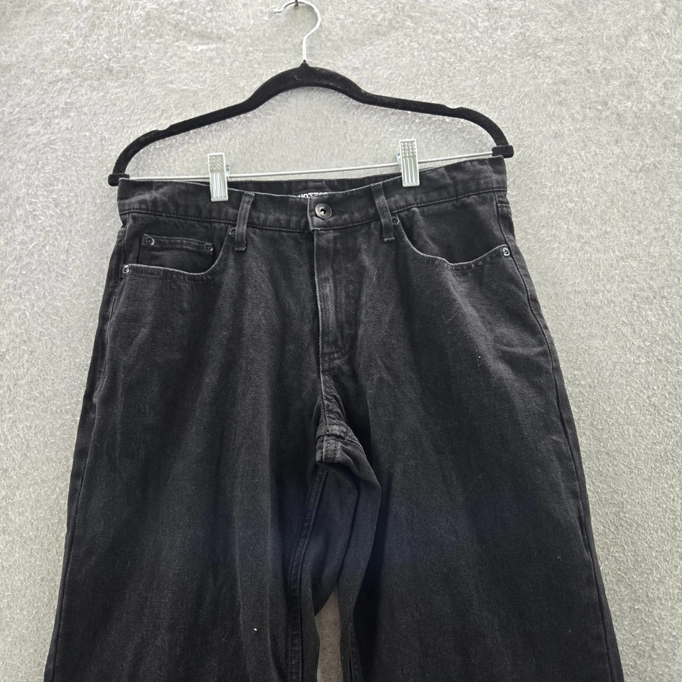 Pantalones de mezclilla para hombre Hot Topic 30X32 negros calavera alambre de púas indie sleaze punk gótico Foto 4 de 4