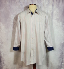 PAUL FREDRICK Classic Fit NON IRON Long Sleeve Men's Dress Shirt 19 x 36 2 Ply