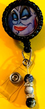 Disney Little Mermaid Ursula 3 Id badge holder retractable alligator clip