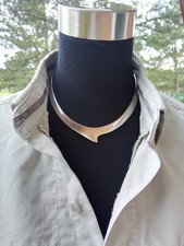 Sterling Silver Choker Necklace w/ Barb - Mexico TR-189 925 - Unique & Lovely!