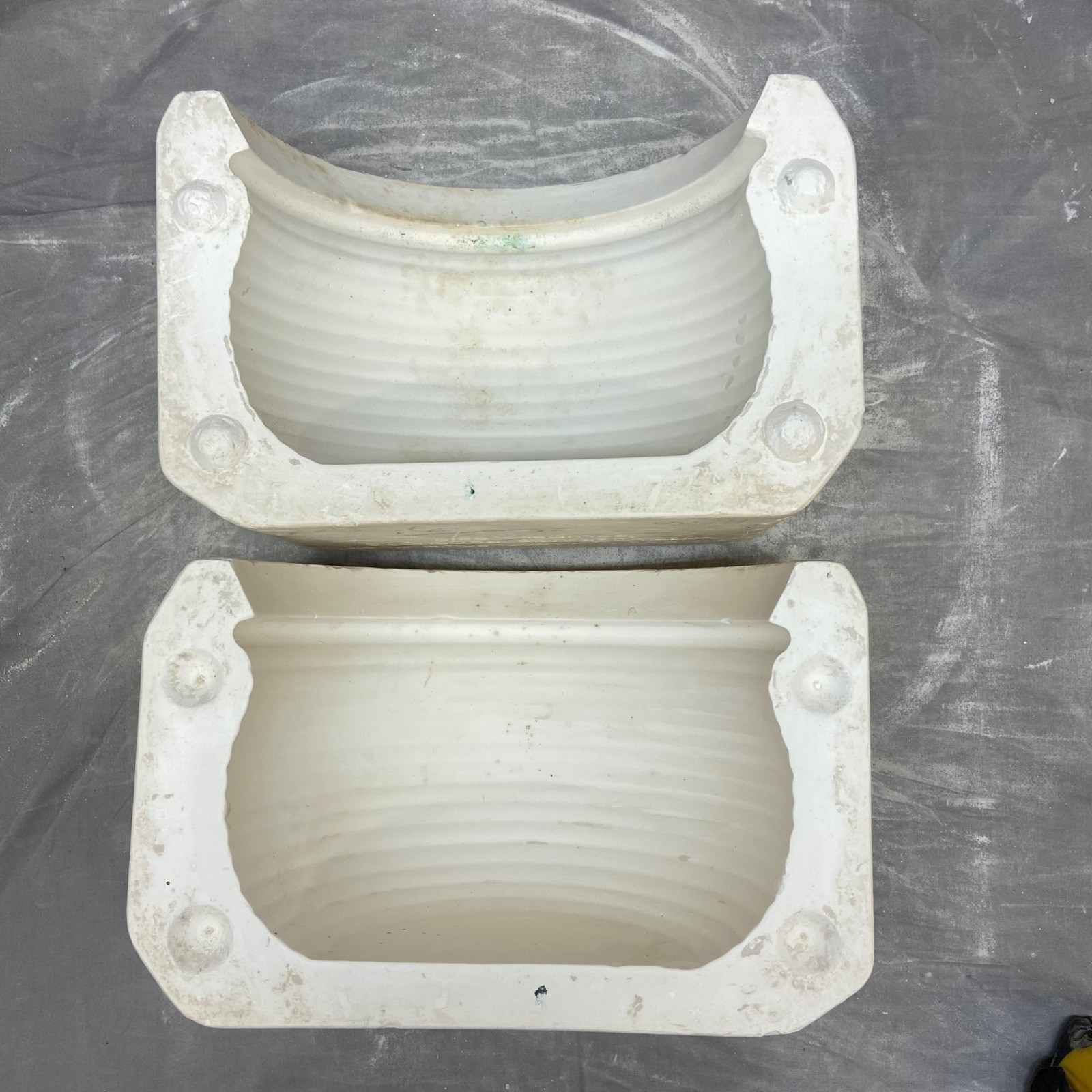 Vintage Ceramic Slip Casting Mold 7.5 x 4.5 Handthrown Planter 1156