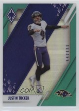 2021 Panini Phoenix Green 2/25 Justin Tucker #10 1i3m