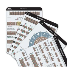 QMG Guitar Chord Chart Pack – Scales, Chords, Circle of Fifths, Barre Chords