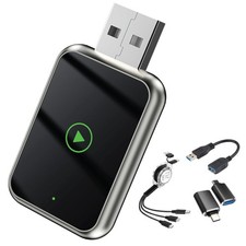 2-in-1 Wireless CarPlay Android Auto Adapter for Cars
