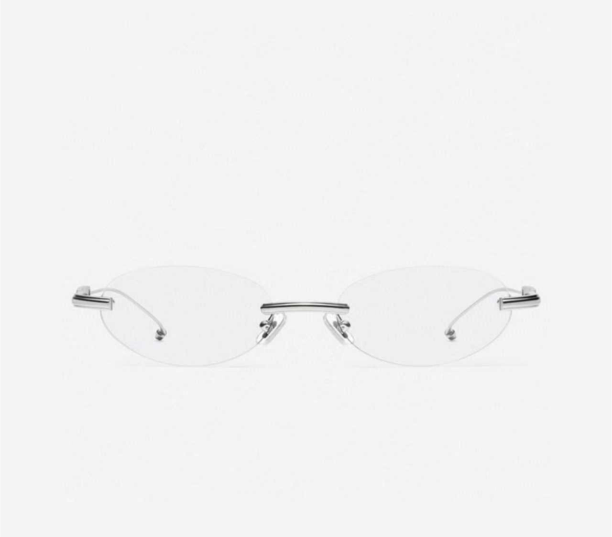 Gentle Monster Maison Margiela MM217 02 eyeglass Silver/Clear New