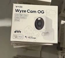 Wyze Cam OG, Wired Indoor/Outdoor 1080p HD Smart Home Security Camera w/ Night