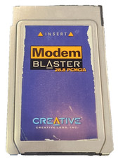Creative Labs Modem Blaster 28,800 BPS Data/Fax Modem PCMCIA PC Card W. Sleeve
