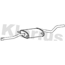 Centre Exhaust Pipe & Silencer for Mercedes Benz Vito 115 CDi 2.1 2003-2014