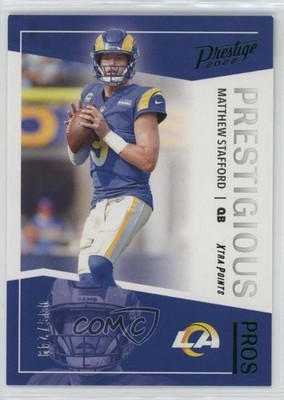 2022 Prestige Prestigious Pros Xtra Points Green 36/249 Matthew Stafford 18er