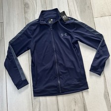 Under Armour Men’s Full Zip Knit Long Sleeve Training Tracksuit Jacket Small New