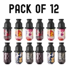 12 Pc Sneak a Toke Mini One Hitter Metal Tobacco Portable Smoking Pipe With Tool