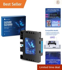 Cyan 3.09 Sublimation Ink Cartridge for Sawgrass SG500 SG1000 - Vibrant Prints