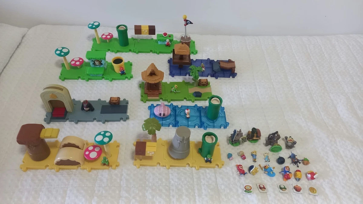 Super Mario and Zelda x8 figure lot MICRO LAND World of Nintendo + Figures