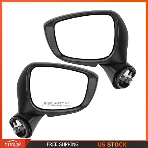 Pair Door Mirrors for 15-16 Mazda CX-5 Power Heated Turn Signal Left+Right Side