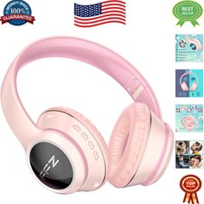 Bluetooth Kids Headphones with Noise Isolation  Colorful LED - Ideal for School