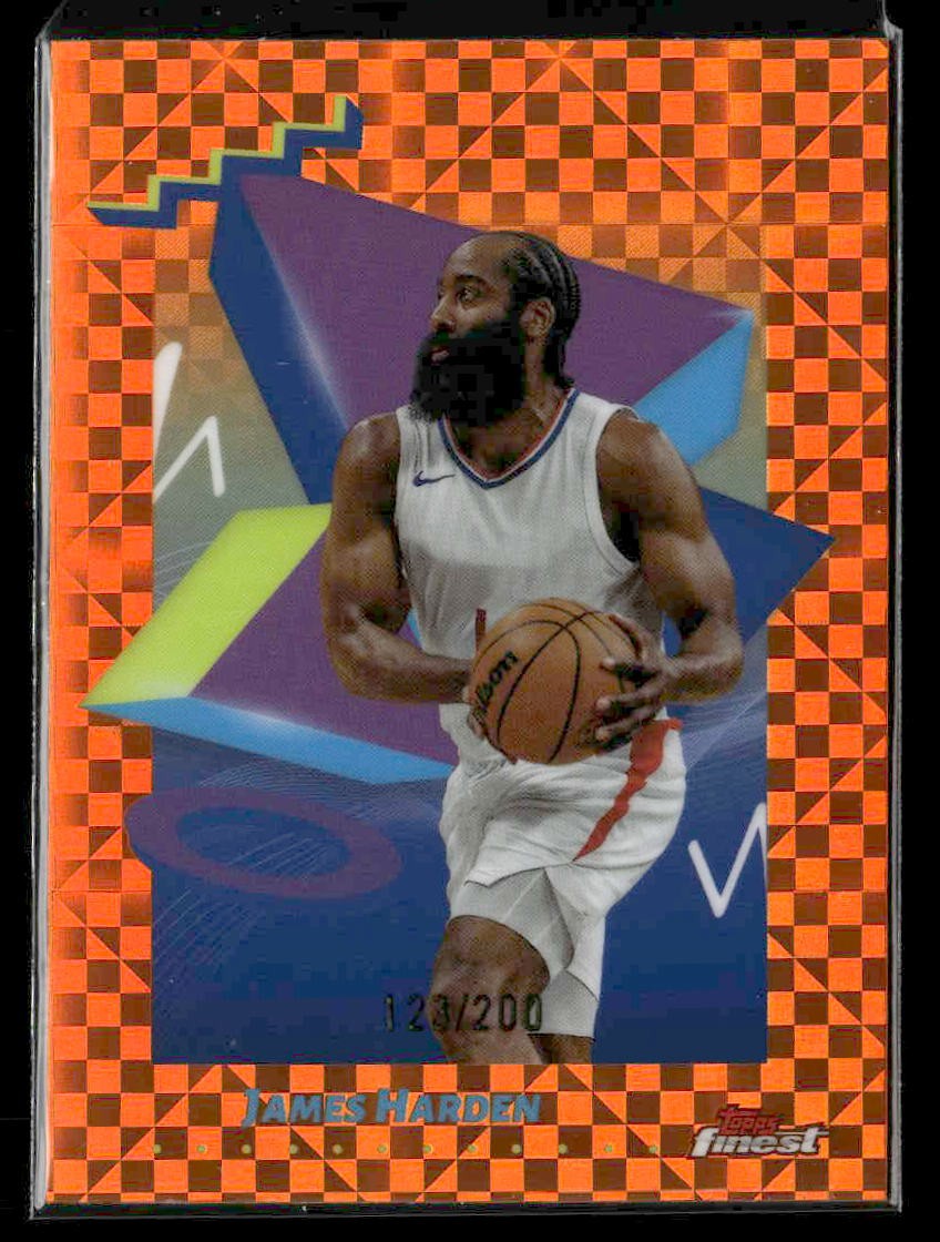 2024-25 Finest #136 James Harden Orange X-Fractor | eBay