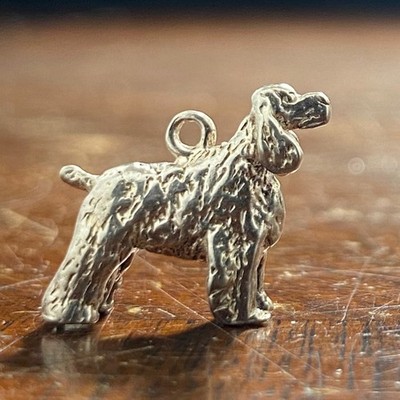 Handgefertigter Sterling Silber Anhänger - Cocker Spaniel Hunderasse