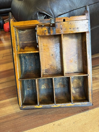 Antike National Registrierkasse Holz Schublade NCR Arts & Crafts - Bild 1 von 7