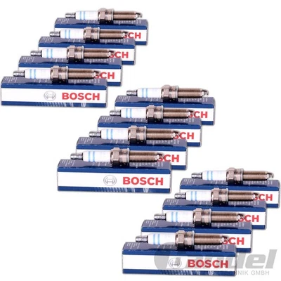 12 BOSCH Bougies d’allumage Doppie-Platine 1-Pôle Pour Mercedes E-Klasse W210 - Photo 1/2