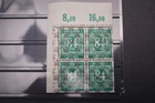 Am.-Brit. Zone No: 68II P DGNZ mint in corner edge block of four 427