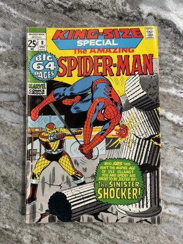 The Amazing Spider-Man King-Size Special #8 The Sinister Shocker 1971 FN 🔥🕷️