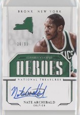 2018 National Treasures Hometown Heroes 20/99 Tiny Archibald Nate Auto HOF 5w7
