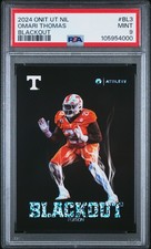 2024 ONIT UNIVERSITY OF TENNESSEE NIL BLACKOUT #BL3 OMARI THOMAS PSA 9