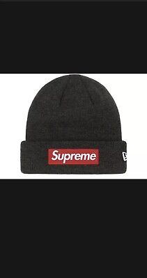 Supreme New Era Box Logo Beanie Charcoal * 2021 Box Logo | eBay