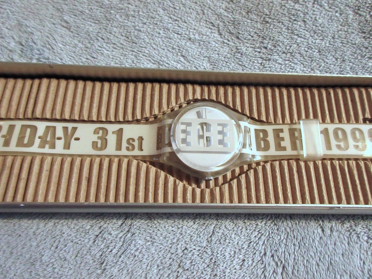 1999 Swatch GK302 “Last Swatch of the Millennium” – Vintage Watch in Alloy Case Vintage Swatch Wristwatchs Gk302 White Card 1999. - Etsy  main image 3