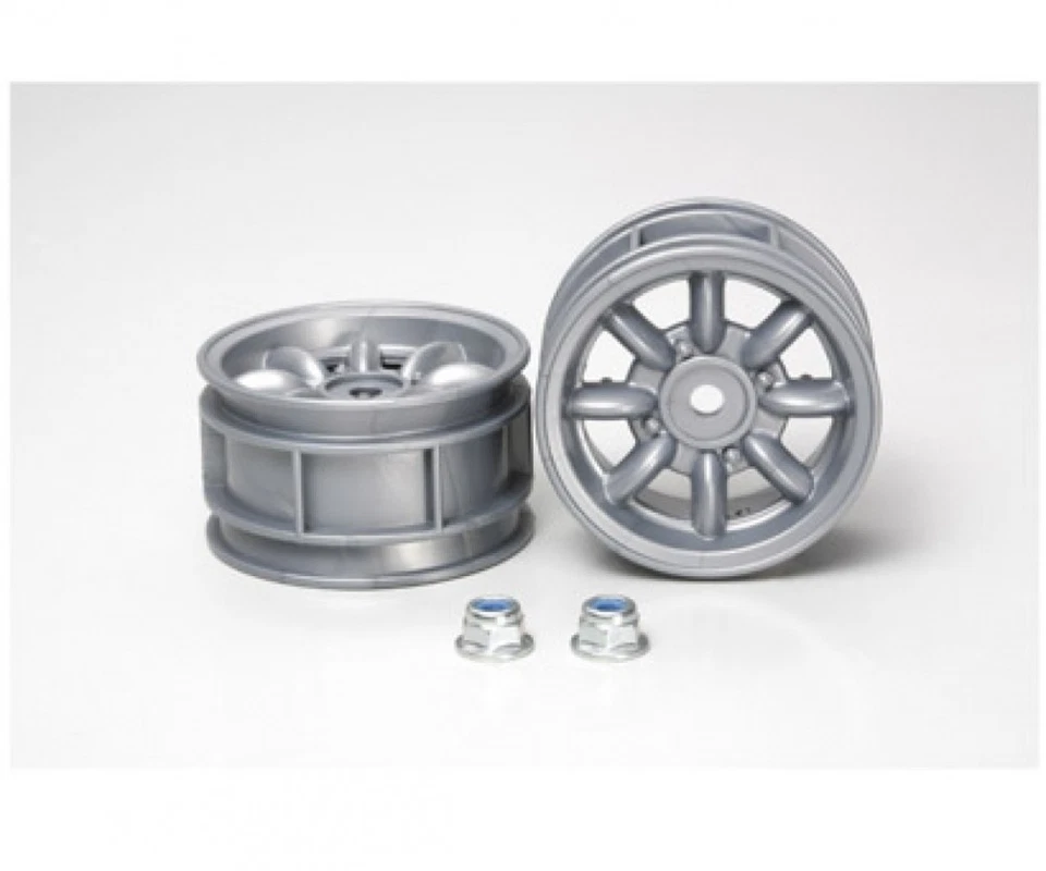 Tamiya 300050569 - M-CHÂSSIS 8-Speichen Jantes (2) Argent - Neuf - Photo 1/1