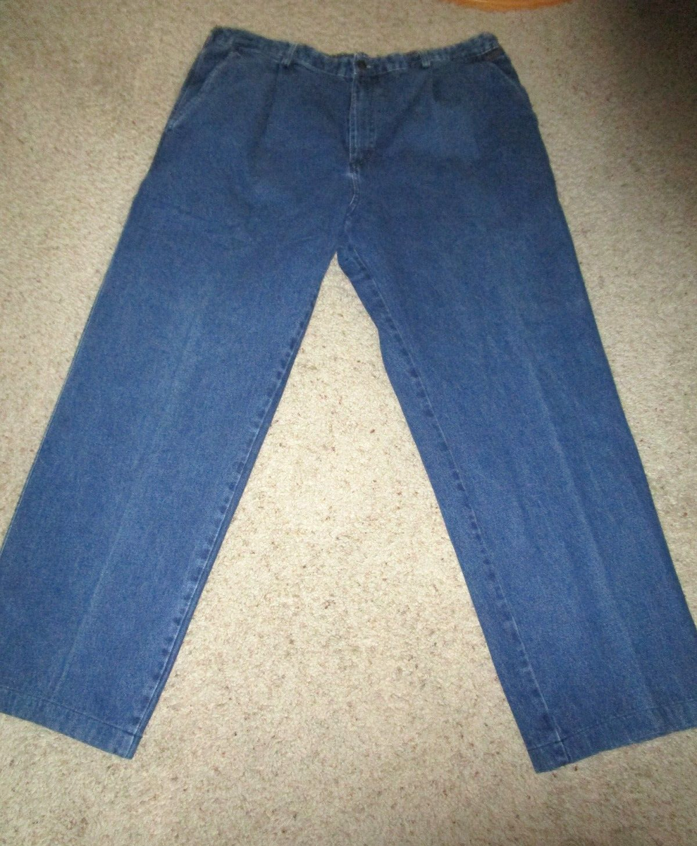 Men's KAHALA Jeans MBW Cotton Elastic Back Waist Pleated Front 38