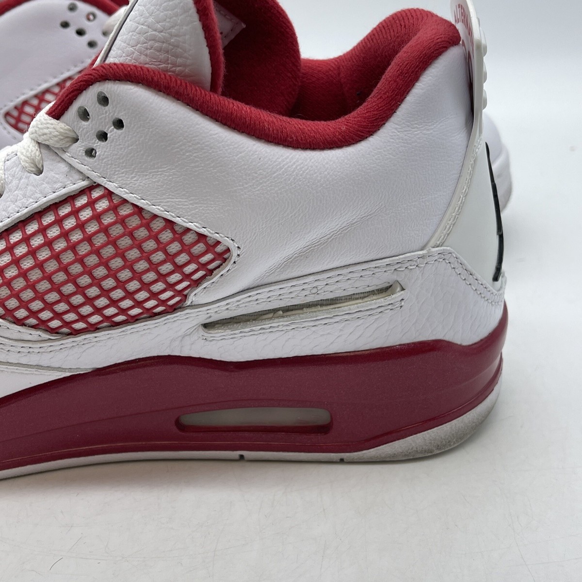 Size 10 - Jordan 4 Retro alternate 89 2016 White Red Leather