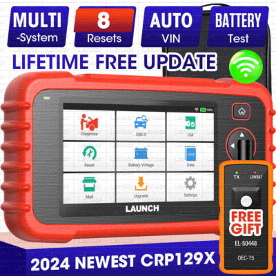 Launch CRP129X OBD2 Scanner 2024 FCA AutoAuth Injector Coding Diagnostic Tool