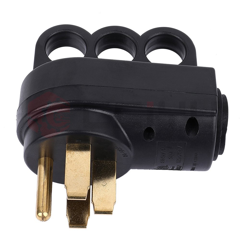 250V 50Amp RV Camper Trailer Power Adapter Male Plug Replacement