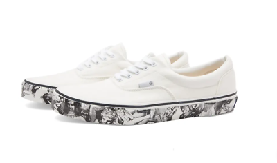 ✓ UNDERCOVER JUN TAKAHASHI LACE UP LOW TOP CANVAS TRAINERS WHITE