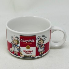 Campbell's Tomato Soup Ceramic Mug Bowl 1998 Houston Harvest — listing 3