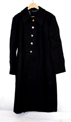 Vintage 1980s Authentic Soviet Navy Sailor Overcoat Factory Stamp