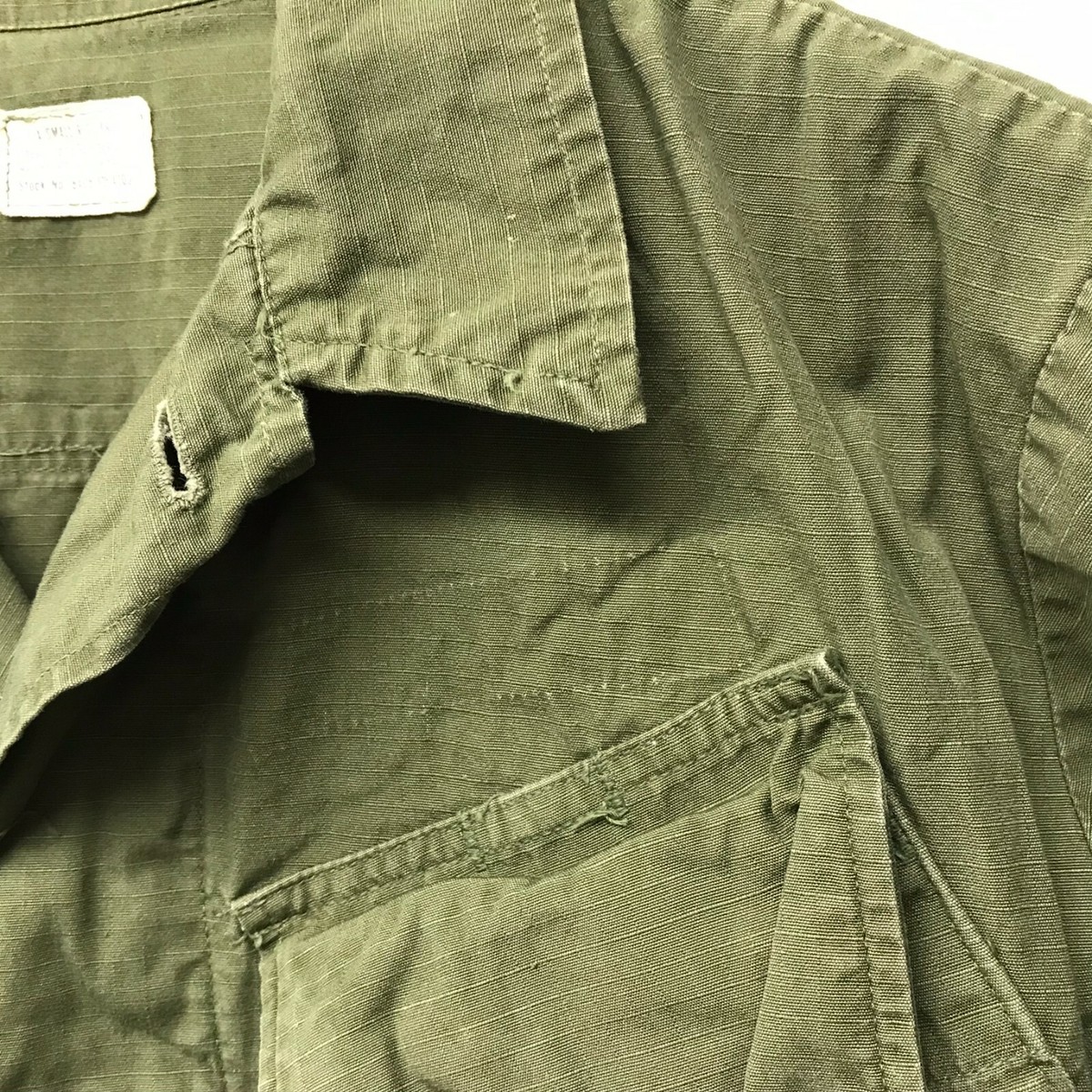 Vintage Jungle Fatigue Shirt / Rip-Stop, Size XS/Regular, US Army