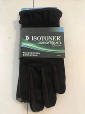 Isotoner Smart Touch Technology Tech Gloves Men's Black Large Ret$45(5hmbx-26-4)