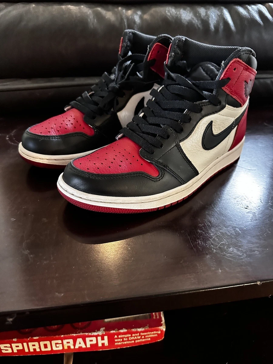 Jordan 1 bred toe size 8 sale