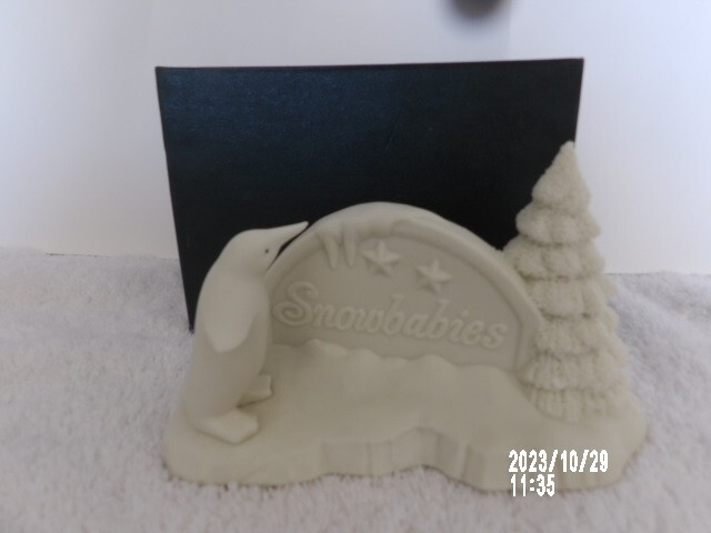 Dept 56 Snowbabies Polar Sign #68047 with original box