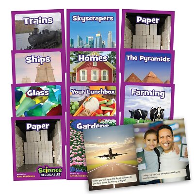 Junior Learning Science Decodables Phase 5 Non-Fiction 12 Books JRLBB103