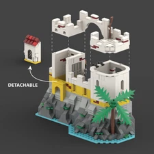 ZITIANYOUBUILD MOC-155822 6259 Broadside's Brig Remake with Jail Cell 726 Piece