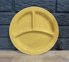 Rare 1930s Yellow Bauer Pottery Grill Plate VTG