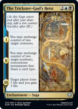 THE TRICKSTER-GOD'S HEIST x4 mtg NM-M Kaldheim 4 Unc